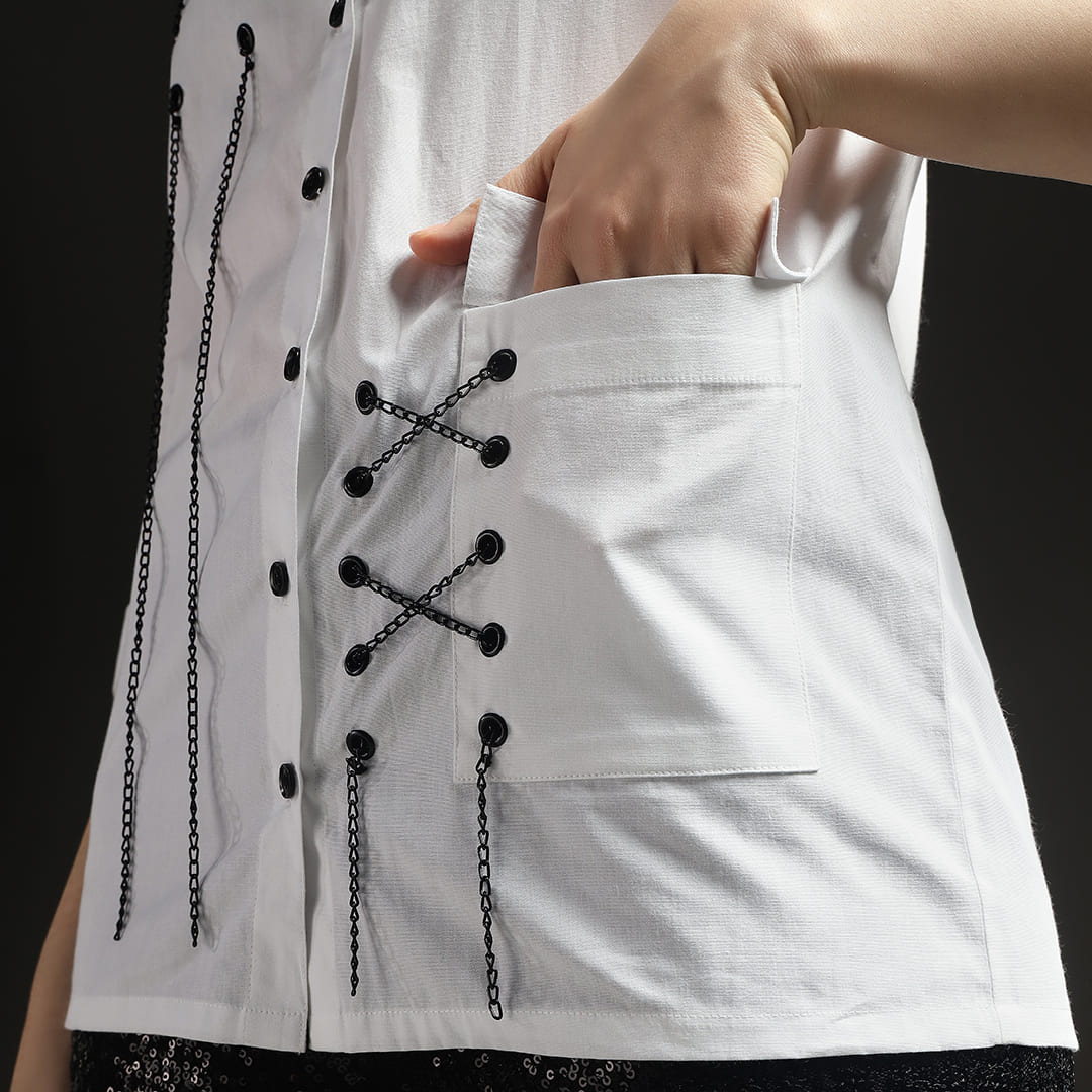 Noir Galaxy Chains Shirt